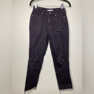 Pacsun black distressed, Mom jeans
